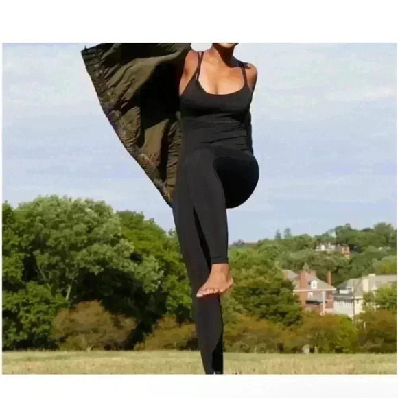 Aerie real me one black jumpsuit small - Picture 2 of 8